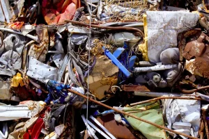 chatarra del hierro condensada para reciclar 19662269